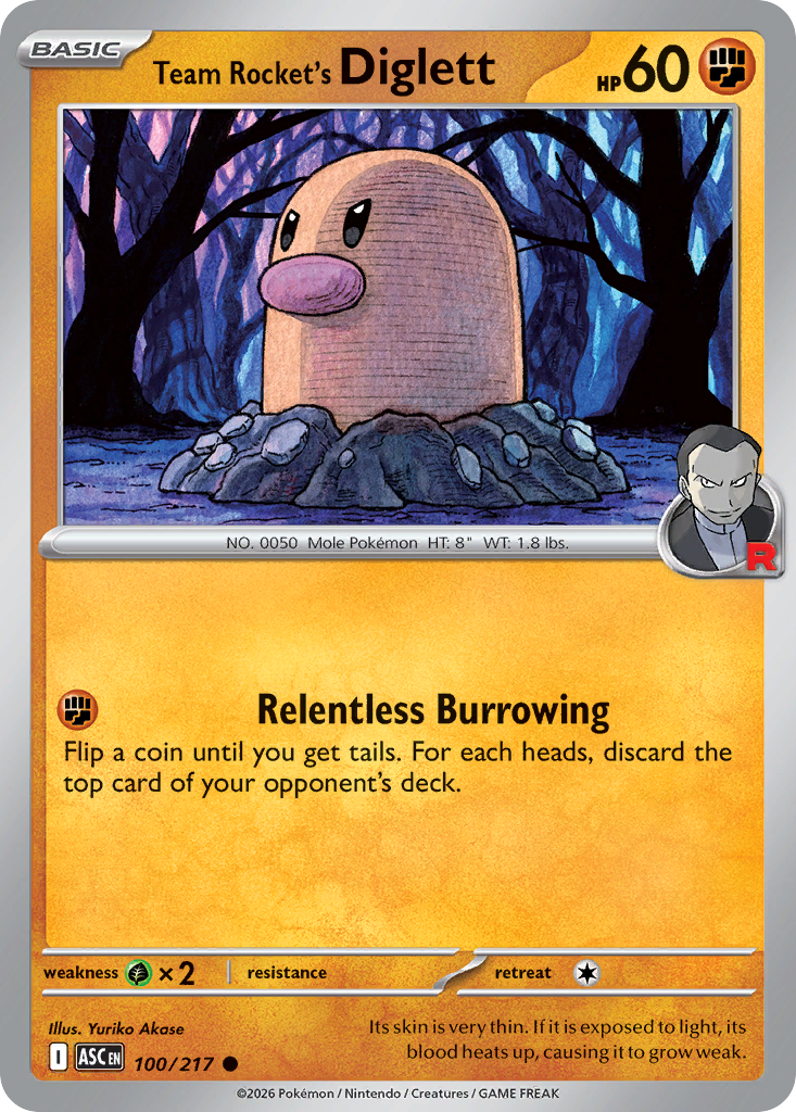 Team Rocket's Diglett (English)