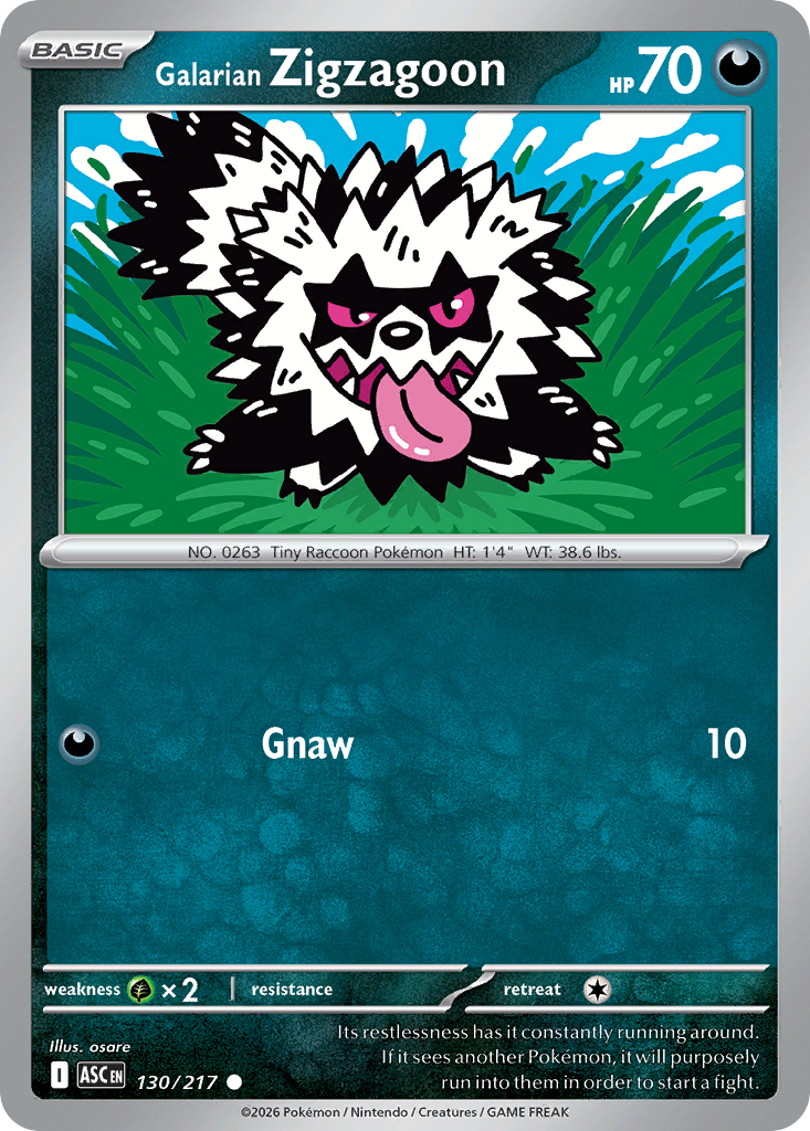 Galarian Zigzagoon (English)