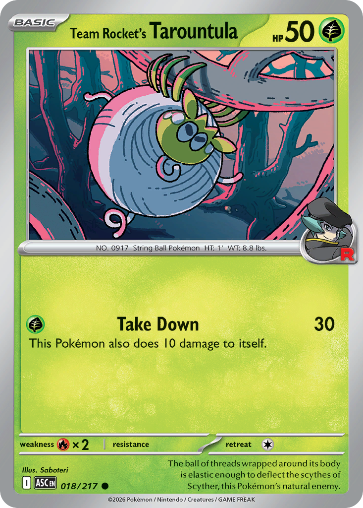 Team Rocket's Tarountula (English)