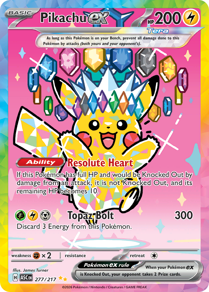 Pikachu ex (SAR) (English)