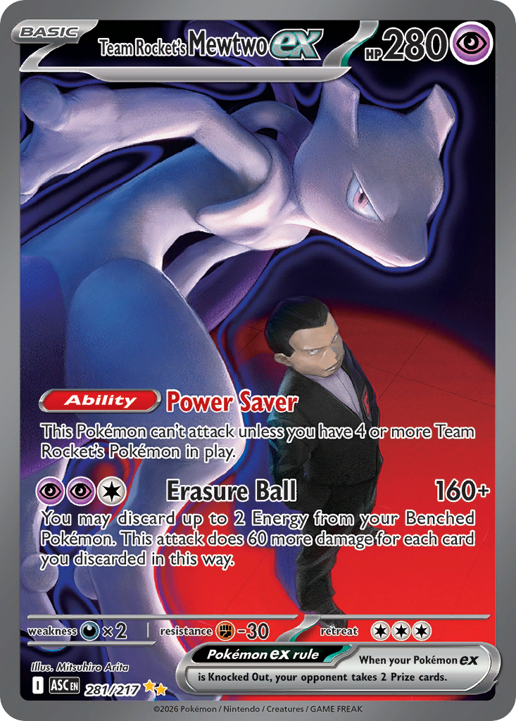 Team Rocket's Mewtwo ex (SAR) (English)