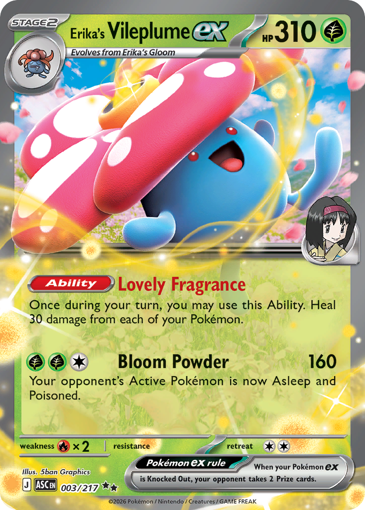 Erika's Vileplume ex (English)