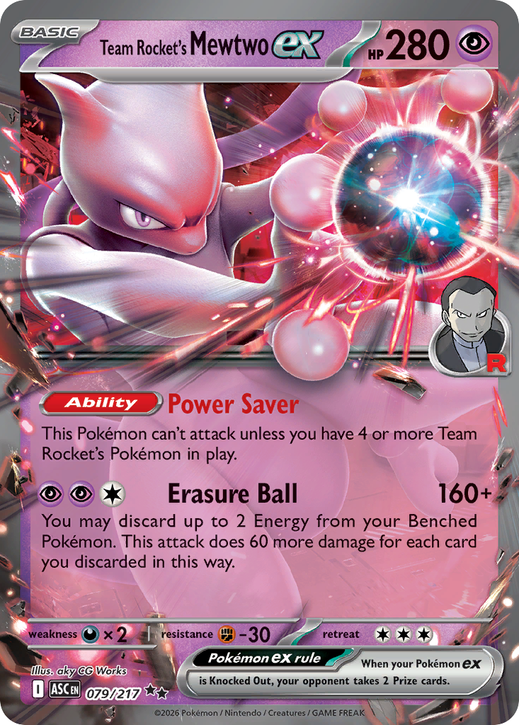 Team Rocket's Mewtwo ex (English)