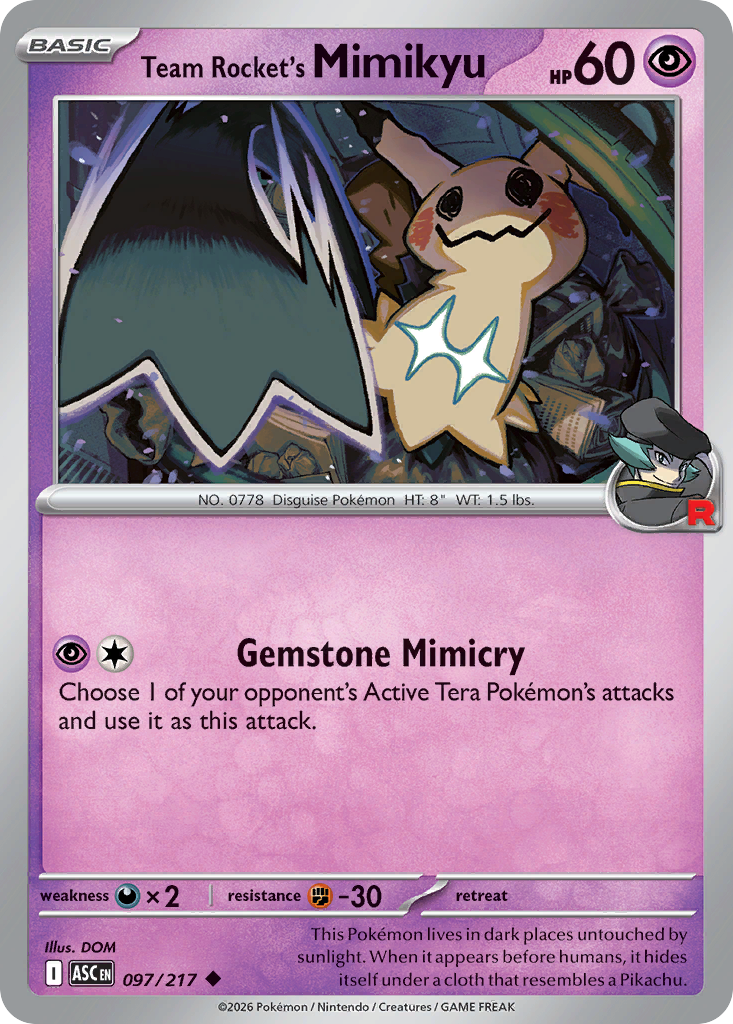 Team Rocket's Mimikyu (English)