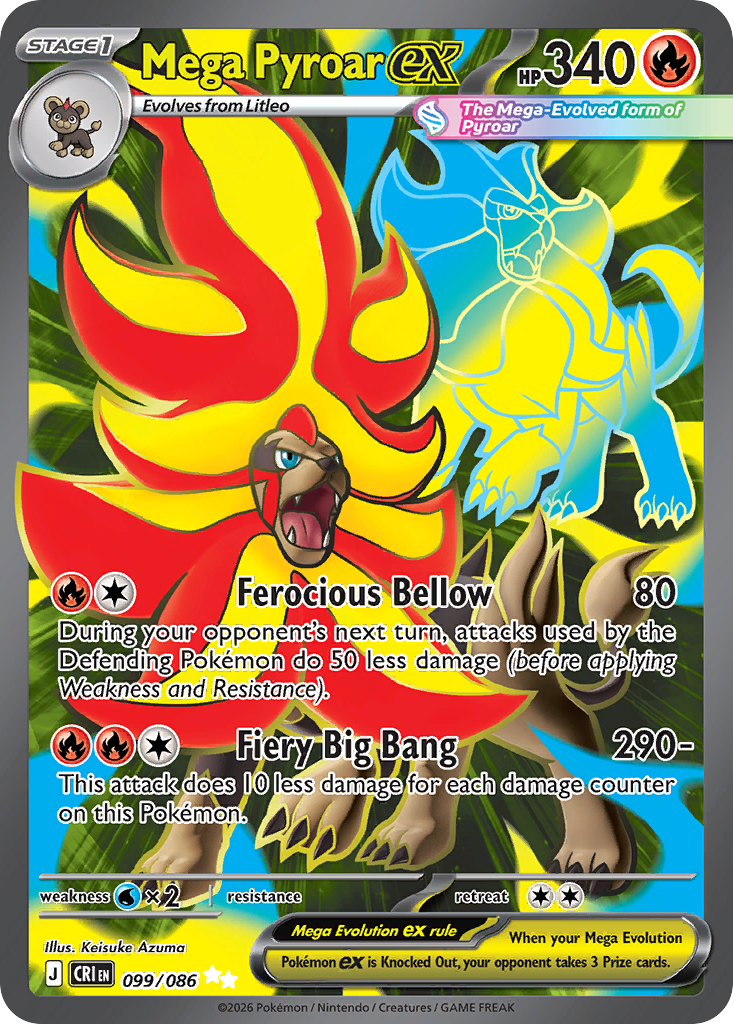 Mega Pyroar ex (UR) (English)